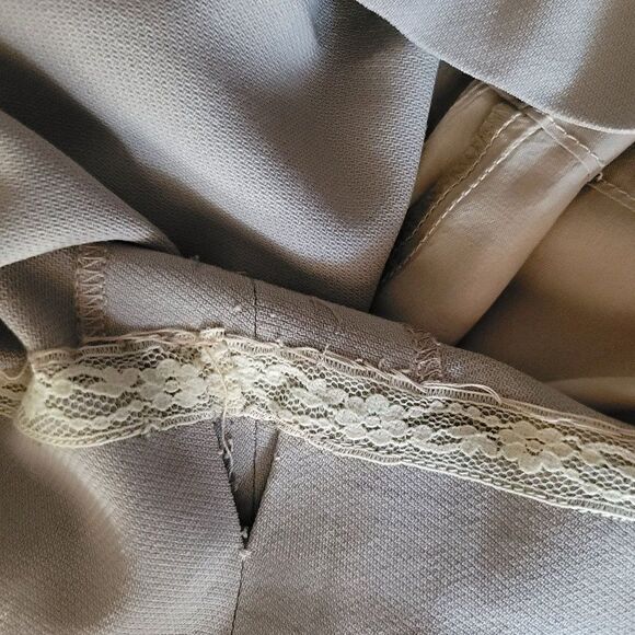 Vtg 70's Calvin Klein Collection Skirt 100% Wool Career Pencil Mini Taupe Sz XS - Picture 4 of 12